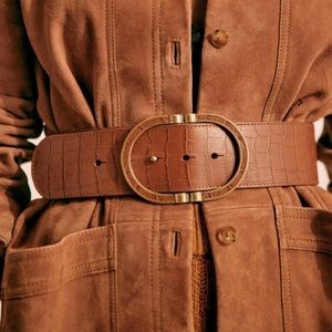NWT Croco Camel Sezane Belt